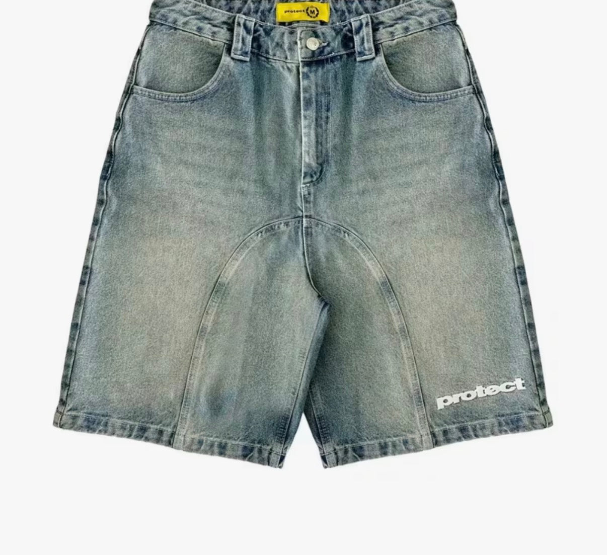 Men denim jean shorts